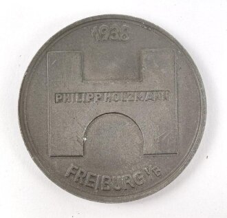 Westwall, nicht tragbare Medaille der Firma Holzmann Freiburg 1938, Durchmesser 36mm