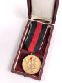 Anschlussmedaille 1. Oktober 1938 im Etui, Medaille wie Etui in einem guten Zustand