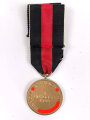 Anschlussmedaille 1. Oktober 1938 im Etui, Medaille wie Etui in einem guten Zustand