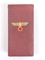 Anschlussmedaille 1. Oktober 1938 im Etui, Medaille wie Etui in einem guten Zustand