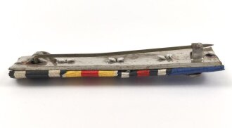4er Bandspange eines Veteranen des 1. Weltkrieges mit Treudienst Ehrenzeichen , Breite 61mm