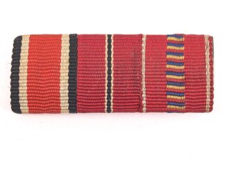 3er Bandspange mit Band der Rumänien Medaille...