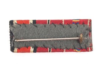 3er Bandspange mit Band der Rumänien Medaille...