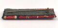 3er Bandspange mit Band der Rumänien Medaille Kreuzzug gegen den Kommunismus, Breite 45mm