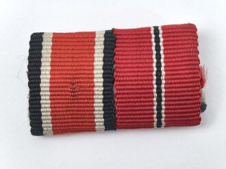 2er Bandspange, Eisernes Kreuz 2. Klasse und Ostmedaille,...
