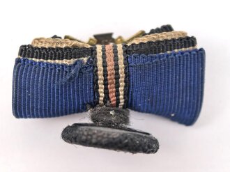 Knopflochspange eines 1. Weltkriegs Veteranen mit Auflage Treudienst Ehrenzeichen