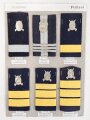 Rumänien, Sammlung Rangabzeichen der Polizei, auf Karton getackert
