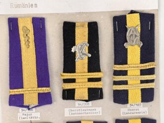 Rumänien, Sammlung Rangabzeichen verschiedener...