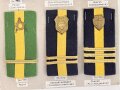 Rumänien, Sammlung Rangabzeichen verschiedener Einheiten, auf Karton getackert