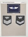 Taiwan, ein Rangabzeichen der Luftwaffe, auf Karton getackert