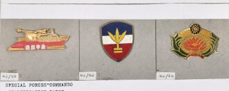 Taiwan, Sammlung 12 Metallabzeichen verschiedener...