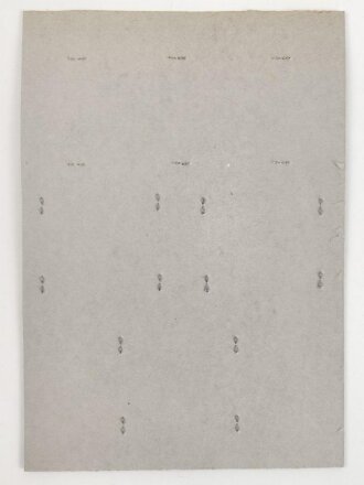 Taiwan, Sammlung 6 Rangabzeichen der Marine Corps, auf Karton getackert