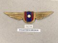 Laos, Sammlung 5 Metallabzeichen der Luftwaffe, auf Karton geklebt