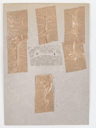 Laos, Sammlung 7 Abzeichen der Luftwaffe, auf Karton geklebt