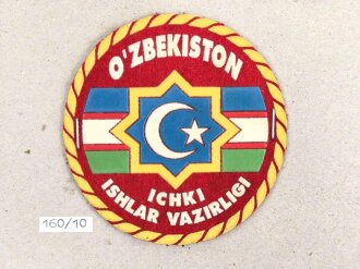 Usbekistan, Sammlung 3 Ärmelabzeichen der Luftwaffe, auf Karton getackert