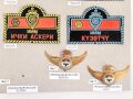 Kirgisien, Sammlung 8 Abzeichen der Luftwaffe, auf Karton getackert