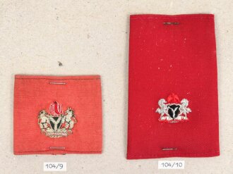 Nigeria, Sammlung 4 Rangabzeichen, auf Karton getackert