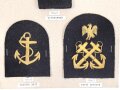 Nigeria, Sammlung 4 Marineabzeichen, auf Karton getackert