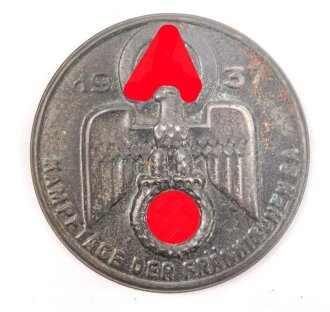 Blechabzeichen Kampftage der fränkischen SA 1937, Nadel fehlt