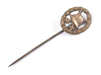 1. Weltkrieg, Verwundetenabzeichen silber, Miniatur 16mm,...