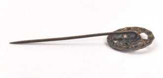 1. Weltkrieg, Verwundetenabzeichen silber, Miniatur 16mm, durchbrochene Ausführung