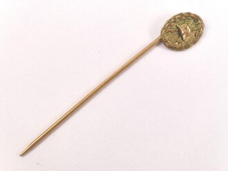 1. Weltkrieg, Verwundetenabzeichen gold, Miniatur 9mm
