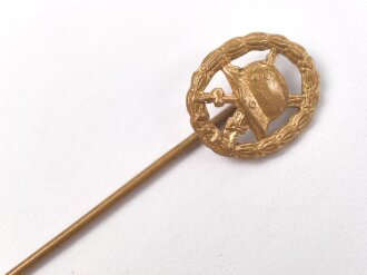 1. Weltkrieg, Verwundetenabzeichen gold, Miniatur 13mm,...