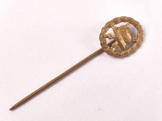 1. Weltkrieg, Verwundetenabzeichen gold, Miniatur 13mm,...
