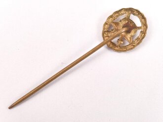 1. Weltkrieg, Verwundetenabzeichen gold, Miniatur 13mm, durchbrochene Ausführung