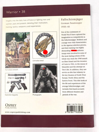 Osprey Publishing Warrior "Fallschirmjäger - German Paratrooper 1935-45" DIN A5, englisch