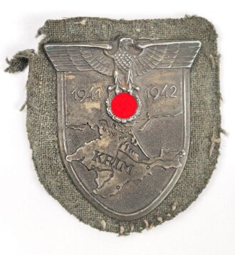 Krimschild 1941/ 1942, Eisen bronziert, stark getragen