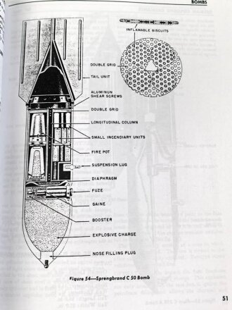 Gebundene Fotokopie "German Explosive Ordnance - OP 1666 Volume 1" DIN A4, englisch, 346 Seiten, Kleinstauflage von Peter Keller aus den 1990iger Jahren