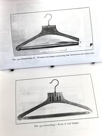 Gebundene Fotokopie getarnte Ladungen und Zeitzünder "Diagram of Bomb Excluding Camouflage" DIN A4, englisch. Kleinstauflage von Peter Keller aus den 1990iger Jahren