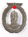Minensucher Kriegsabzeichen der Kriegsmarine. Zink, Hersteller R.K., Nadel fehlt