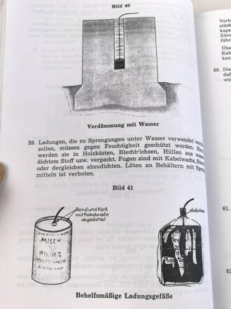Gebundene Fotokopie "Sprengen (Ausbildung der Pioniere)" DIN A4 mit 159 Seiten, Kleinstauflage von Peter Keller aus den 1990iger Jahren