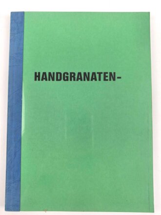Gebundene Fotokopie "Handgranaten" DIN A4, 214...