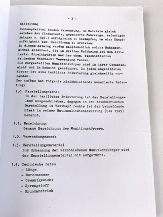 Gebundene Fotokopie "Katalog über Nahkampfmittel Teil I" DIN A4 mit 130 Seiten, Kleinstauflage von Peter Keller aus den 1990iger Jahren