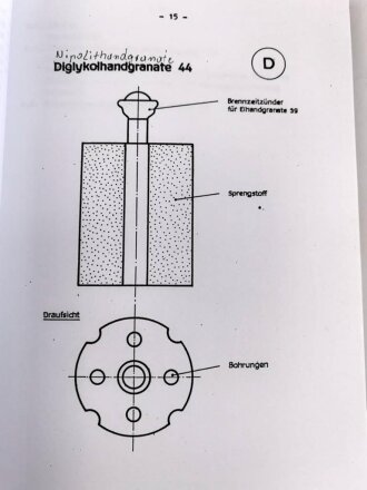 Gebundene Fotokopie "Katalog über Nahkampfmittel Teil I" DIN A4 mit 130 Seiten, Kleinstauflage von Peter Keller aus den 1990iger Jahren