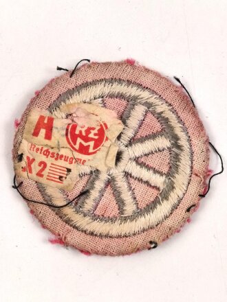 Hitlerjugend, Ärmelabzeichen Motor HJ, getragenes Stück