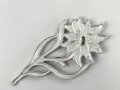 Hitlerjugend, Edelweiss für die Mütze , Aluminium, Hersteller M1/52
