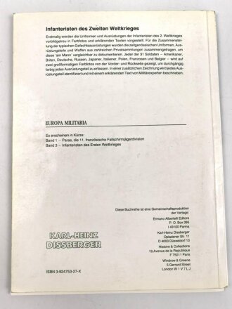"Infanteristen des zweiten Weltkrieges" Europa Militaria Nr.2, DIN A5, vielen Blätter lose