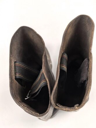 Paar Stiefel für Mannschaften der Wehrmacht. Ungeschwärztes Paar, nicht gereinigt, Sohlenlänge 28cm