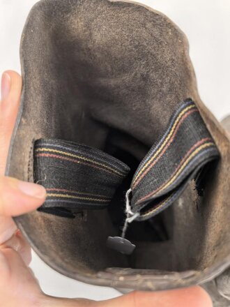 Paar Stiefel für Mannschaften der Wehrmacht. Ungeschwärztes Paar, nicht gereinigt, Sohlenlänge 28cm