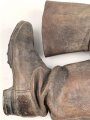 Paar Stiefel für Mannschaften der Wehrmacht. Ungeschwärztes Paar, nicht gereinigt, Sohlenlänge 28cm