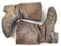 Paar Stiefel für Mannschaften der Wehrmacht. Ungeschwärztes Paar, nicht gereinigt, Sohlenlänge 28cm