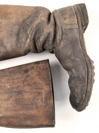 Paar Stiefel für Mannschaften der Wehrmacht. Nicht gereinigt, Sohlenlänge 30,5cm