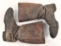 Paar Stiefel für Mannschaften der Wehrmacht. Nicht gereinigt, Sohlenlänge 30,5cm