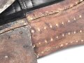 Paar Stiefel für Offiziere der Polizei, datiert 1942. Ungereinigtes Paar, Sohlenlänge 28,5cm