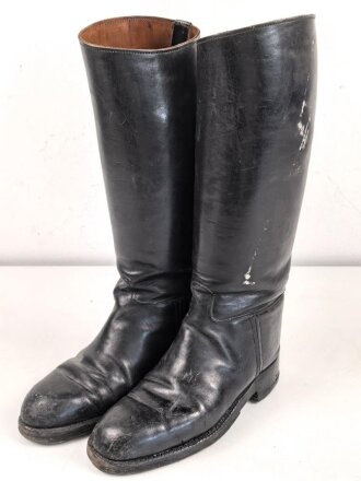 Paar Stiefel für Offiziere der Wehrmacht. Ungereinigtes Paar, Sohlenlänge 27,5cm
