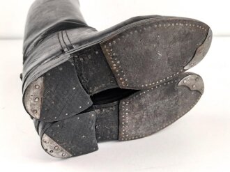 Paar Stiefel für Offiziere der Wehrmacht. Ungereinigtes Paar, Sohlenlänge 27,5cm